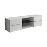 Coaster Galvin 4-drawer TV Console Glossy White Model 700825